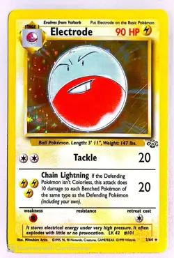 Electrode 2/64 Jungle Unlimited Holo Rare | Moderate Play (MP) - Image 3
