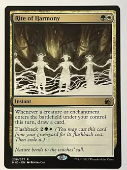 Rite of Harmony Innistrad: Midnight Hunt Non-Foil Regular MTG - Image 1