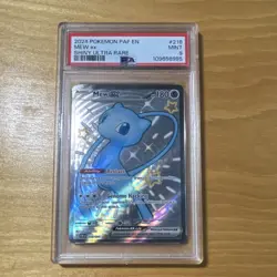 Pokemon 2024 SV Paldean Fates Mew ex 216/091 Shiny Ultra Rare Holo PSA 9 - Image 1