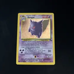 Pokemon Gengar Holo Fossil 5/62 WOTC English LP - Image 1
