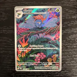 Gloom 198/197 Illustration Rare, Obsidian Flames, Full Art Holo, Pokemon TCG, NM - Image 1