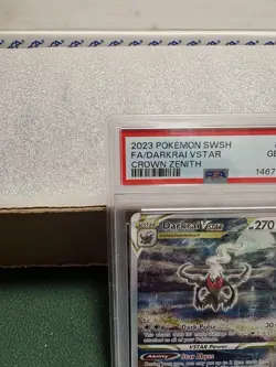 Pokemon TCG: Crown Zenith Darkrai VSTAR Full Art, #GG50/GG70, PSA 10 GEM MINT. - Image 2