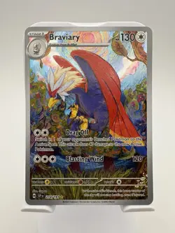 Pokemon Braviary - 214/191 - SV08: Surging Sparks (SSP) NM/M Holo - Image 2