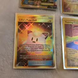 English Pokemon Lillie's Poke Doll (Secret) 267/236 Sm-Cosmic Eclipse Holo GOLD - Image 1