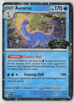 Aurorus (Perfect Order Stamped) 024/088 Holo Pokemon NM - Image 1