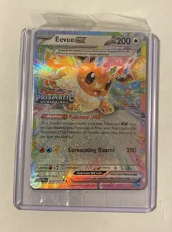 pokemon prismatic evolutions eevee stamped surprise box promo 075/131 sealed - Image 1