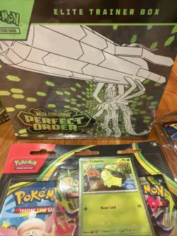 Pokemon Perfect Order Elite Trainer Box Plus Booster Pack Lot Bundle New Sealed - Image 5