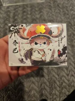 One Piece Trading Card Tony Tony Chopper Collector Thick Card Stock Holo SIR - Image 1
