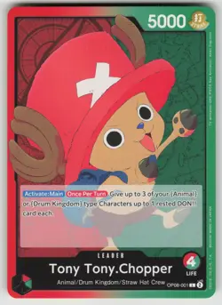 Tony Tony.Chopper (001) OP08-001 Leader Two Legends One Piece NM - Image 1