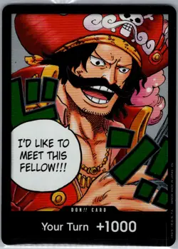 DON!! Card Foil (Gol.D.Roger) English Carrying On His Will - One Piece Card - NM - Image 1