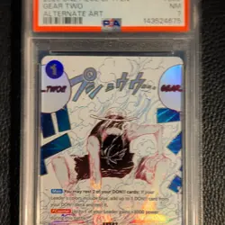 Namco Gear Two Alternate Art Foil Rare Event Monkey D. Luffy PSA 7 One Piece CCG - Image 1
