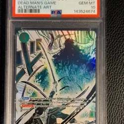 One Piece CCG Demon Aura Nine Sword Style Dead Man's Game Alt Art Foil Rare PSA… - Image 1