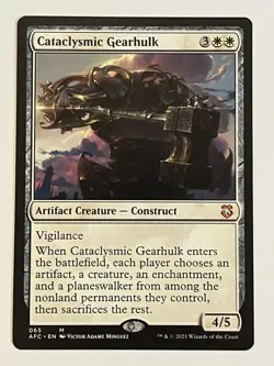 Cataclysmic Gearhulk Commander: Adventures in the Forgotten Realms Non-Foil MTG - Image 1