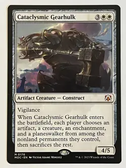 Cataclysmic Gearhulk Commander: March of the Machine Non-Foil Regular MTG - Image 1