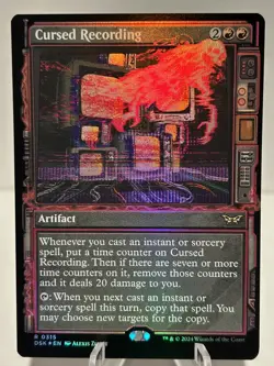 Cursed Recording (Showcase) 315 R Duskmourn: House of Horror FOIL NM MTG - Image 1
