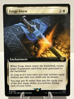 Forge Anew (Extended Art) 349 R The Lord of the Rings NM MTG - Image 1
