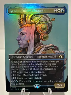 Genku, Future Shaper (Borderless) 373 R Modern Horizons 3 FOIL NM MTG - Image 1