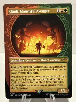 Gimli, Mournful Avenger (Showcase) 323 R The Lord of the Rings NM MTG - Image 1