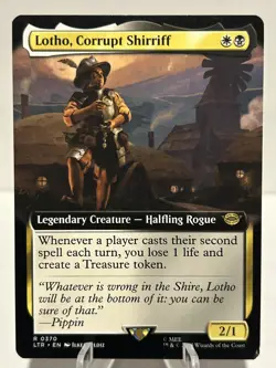 Lotho, Corrupt Shirriff (Extended Art) 370 R The Lord of the Rings NM MTG - Image 1