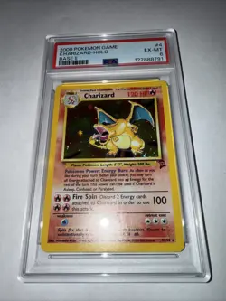 2000 POKEMON BASE SET 2 #4 CHARIZARD-HOLO PSA 6 - Image 1