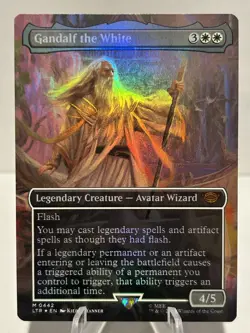 Gandalf the White (Borderless) 442 M The Lord of the Rings FOIL NM MTG - Image 1