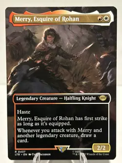 Merry, Esquire of Rohan (Borderless) 437 R The Lord of the Rings NM MTG - Image 1