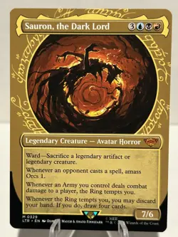 Sauron, the Dark Lord (Showcase) 329 M The Lord of the Rings NM MTG - Image 1