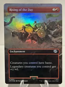Rising of the Day (Borderless) 427 U The Lord of the Rings FOIL NM MTG - Image 1