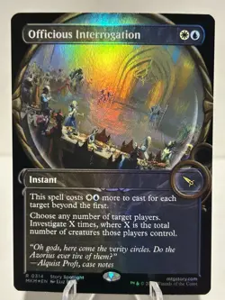 Officious Interrogation (Showcase) 314 R Murders at Karlov Manor FOIL NM MTG - Image 1