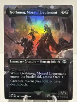 Gothmog, Morgul Lieutenant (Borderless) 429 U The Lord of the Rings FOIL NM MTG - Image 1
