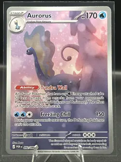 Pokemon TCG - Perfect Order - Aurorus 92/88 Full Art Illustration Rare NM - Image 1