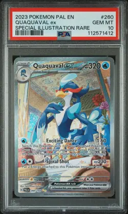 Quaquaval EX 260/193 Special Illustration Rare Pokemon PSA 10 - Image 1