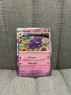 Pokemon Gengar 094/165 Sv: Scarlet & Violet 151 Reverse Holo Rare 130 HP English - Image 1