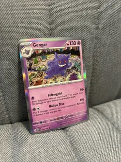 Pokemon Gengar 094/165 Sv: Scarlet & Violet 151 Reverse Holo Rare 130 HP English - Image 2