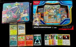 Pokemon sealed Mega EX Kangaskhan Box + Treasure Chest Mega Evolution & Bonus! - Image 1