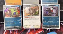 🔥 Pokemon TCG FULL SET Triple Whammy Tin Promos 9 Cosmos Holo Lot Tyranitar NM - Image 2