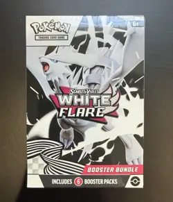 Pokemon TCG Scarlet & Violet White Flare Booster Bundle 6 Packs Reshiram ENG - Image 1