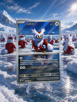 Delibird 152/132 Illustration Rare Mega Evolution Pokemon NM/M - Image 1
