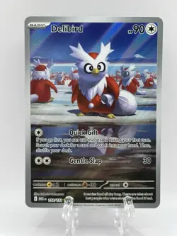 Delibird 152/132 Illustration Rare Mega Evolution Pokemon NM/M - Image 2