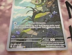 Axew Pokemon Black Bolt 145/086 Illustration Rare Full Art Holo SV NM - Image 3