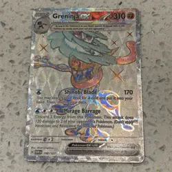 Greninja ex Pokemon Twilight Masquerade 198/167 Full Art Ultra Rare - Image 1
