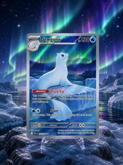 Pokemon Dewgong IR Illustration Rare 097/094 Phantasmal Flames NM/M - Image 1
