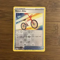 Rotom Bike 181/202 Reverse Holo Pokemon Sword & Shield Card - Image 1