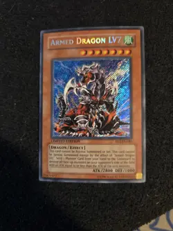 Yu-Gi-Oh! Armed Dragon LV7 SD1-ENDE1 Secret Rare Limited Edition - Image 1