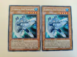 2x Elemental HERO Bubbleman CRV-EN014 1st Edition LP - Image 1