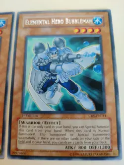 2x Elemental HERO Bubbleman CRV-EN014 1st Edition LP - Image 3