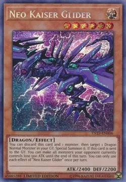 Yugioh - Neo Kaiser Glider (Prismatic Secret Rare) (Limited) - TN19-EN006 (P) - Image 1