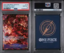 2024 One Piece Emperors World Alt Art Monkey D Luffy OP09 119 PSA 10 - Image 3