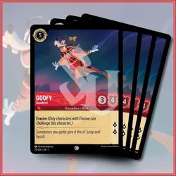 Disney Lorcana TCG: GOOFY - DAREDEVIL x4 | The First Chapter Common *IN STOCK* - Image 1