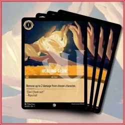 Disney Lorcana TCG: HEALING GLOW x4 | The First Chapter Common *IN STOCK* - Image 1
